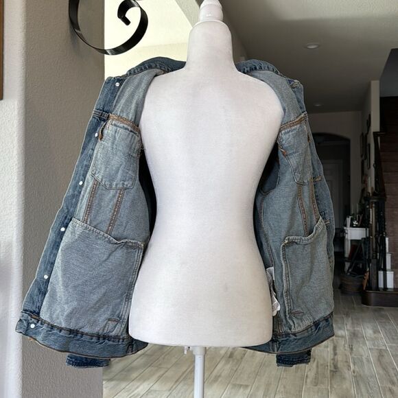 Cotton On Denim Seattle Tucker Jean Jacket S Cotton Vintage Inspired Lightweight - Picture 7 of 13